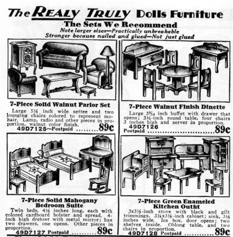 Strombecker on sale dollhouse furniture