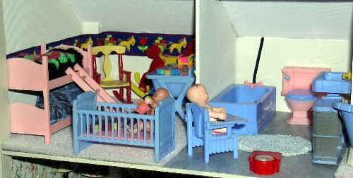 vintage plastic dollhouse furniture
