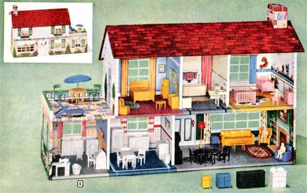 magnetic dollhouse 1960s