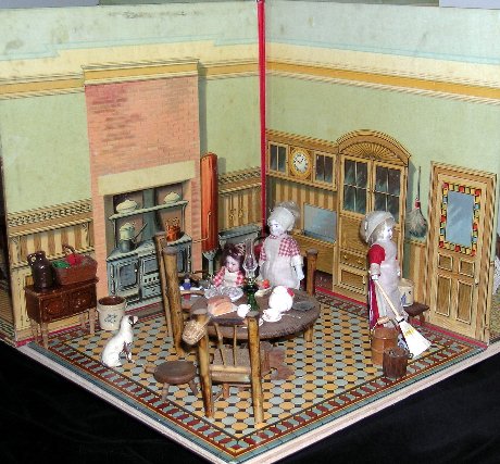 LARGE DOLL HOUSE. BUILT IN WOOD. 4 FLOORS WITH TERRACE. XIX CENTURY.