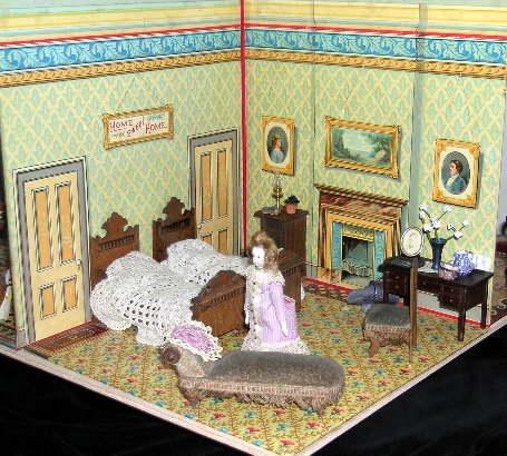 Antique 1890 dollhouse  Doll houses for sale, Wooden dolls house