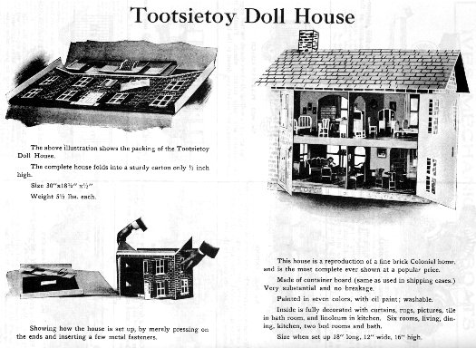 tootsie toy metal dollhouse furniture