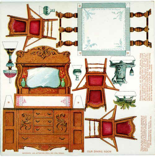 paper dollhouse furniture