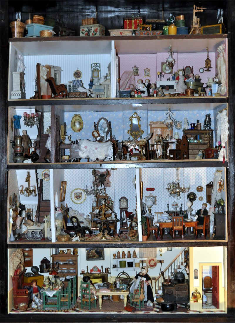 Antique dollhouse hot sale